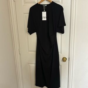 New w/ tags! ZARA black midi/maxi dress in Medium